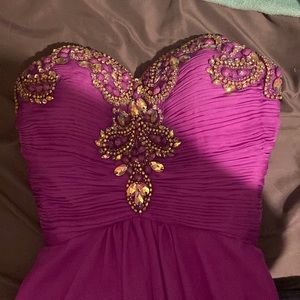 Pageant/prom dress with beads Will negotiate price